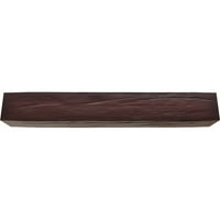 Ekena Millwork 12 W 8 H 18'l 3-strana Riverwood Endurathane Fau Wood Strop Grep, Premium trešnja