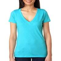Ženska majica od troslojne tkanine s dubokim izrezom u obliku slova M.