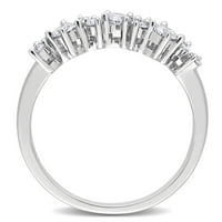 Miabella Ženska karat T.W. Dijamant 10kt bijelo zlato 11-kamen prsten