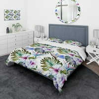 DesignArt 'Tropski pokrivač akvarela hibiskusa
