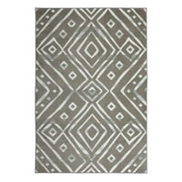 Mohawk Home Farstar Tiskani tepih u sivoj boji, 3 '4 x5'
