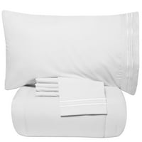 Luksuzni krevet u bazi alternativne kombinezone i set lima-bijeli-blizanac XL