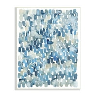 Obalne pločice Sažetak meka plava bež oblika drva uokvirena slikarskim umjetničkim otiscima