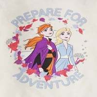 Disney Frozen Graphic French Terry Sweatshirt i Joggers, dvodijelni odjevni set