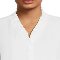 Blu White Blu ženskog košulja s gumbom