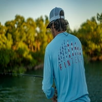 FinTech muška ribolovna košulja dugih rukava Freedom fintech - velika