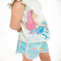 Grafička kapuljača i kratke hlače Little Mermaid Malindler Girl Ariel Cosplay