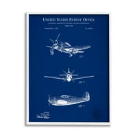Dijagram zrakoplova, dijagram crteža, grafika u bijelom okviru, zidni tisak, dizajn Karla Hroneka