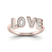 1 10-karatni dijamant, 10-karatni zaručnički prsten od ružičastog zlata