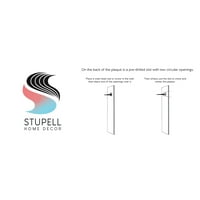 Stupell Industries Inspirativna sreća dolazi u valovima plavih obalnih valova, 10, dizajn Lu + Me Designs