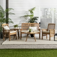 Manor Park Daffodil Modern Outdoor Brown chat set