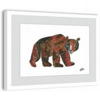 Big smeđi medvjed uokviren umjetnički tisak