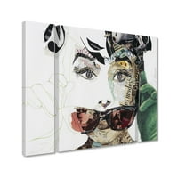 Zaštitni znak likovna umjetnost Audrey Canvas Art by Ines Kouidis Three Panel Set