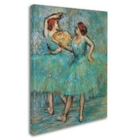 Zaštitni znak likovna umjetnost 'Dva plesača' platna umjetnost od Degas