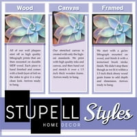 Stupell Industries Suvremeni apstraktni oblici prigušeni hladni tonovi, 14, dizajnirali Suzanne Nicoll