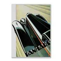 Zaštitni znak likovna umjetnost 'Art deco Auto' platno umjetnost by Vintage Apple Collection