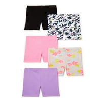 Ganimals Baby Girls & Toddler Girls Biker Shorts, 5-pack, veličine 12m-5T