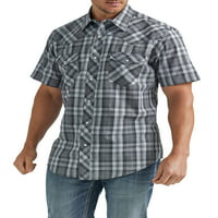 Košulje za muškarce i velike muškarce redovnog kroja kratkih rukava zapadnog stila, veličine od 5 inča