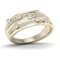 1 4CT TDW Diamond 10k Dijamantni prsten žutog zlata