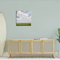 Stupell Industries Panoramski livadni horizont oblaci za slikanje galerija zamotana platna za tisak zidne umjetnosti,