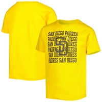 Mladi žuti San Diego Padres Ponovite majicu logotipa