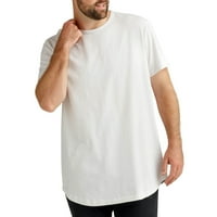 Muška i visoka majica s jakim odjećom-dugačka dužina tee