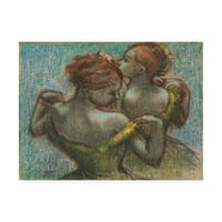Zaštitni znak likovna umjetnost 'Dva plesača, pol dužina' platno umjetnost Edgara Dega