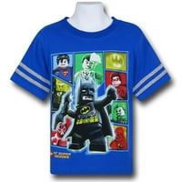 Batman je prednjao Lego Heroes Kids Atlettic Majica-Juvenile 4
