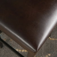 Barske stolice od smeđe kože