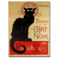 Zaštitni znak likovna umjetnost Tournee du chat nir Canvas Art by Theophile a Steinlen