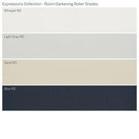 Kolekcija prilagođenih izraza, bežična soba za potamnjenje valjka, svijetlo siva, 1 4 Širina 48 Duljina