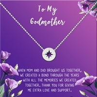 Poklon mojoj Bogu Majčin Majčin dan, dar za nju, dar dana Kumove, dar kuma za Majčin dan, ogrlica i kartice Gommother's