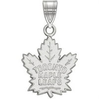 Logoart Karat Bijelo zlato NHL Toronto Maple Leafs Srednji privjesak