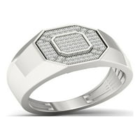1 4CT TDW Diamond S Sterling Silver muški prsten