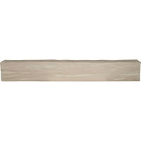 Ekena Millwork 12 W 12 h 14'l 3-strana Riverwood Endurathane Fau Wood Strop Grep, bijelo isprano
