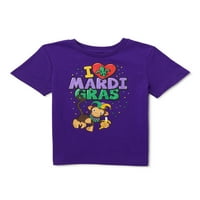 Mardis Gras Toddler Boys & Girls Mardi Gras majica, veličine 2T-5T