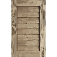 Ekena Millwork 14 W 42 h Timbertane s pijeskom okomitog fau drva nefunkcionalni otvor za zabat, preplanuli ten