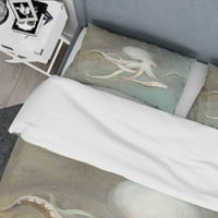 DesignArt 'Octopus blaga s mora' set obalnog pokrivača