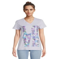 RealSize ženska grafička majica s kratkim rukavima, veličine xs-3xl