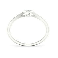 Imperial 1 5CT TDW Diamond 10K Bijelo zlato Pasijans obećanje prsten