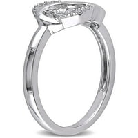 Miabella Diamond-Accent Sterling Silver Infinity Heart Ring