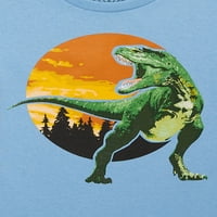 Dječački dinosaur s kratkim rukavima grafički majica, 2-pack, veličine xs-2xl