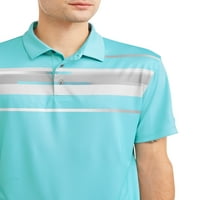 Muška polo majica s asimetričnim printom u veličinama do 5 inča