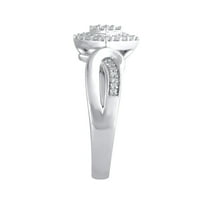 Carat T.W. Držite mi prsten za obećanje Diamond Diamond u srebrnom srebrnom, veličini 6