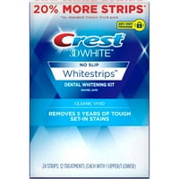 Crest 3d White No Slip WhiteStrips klasični živopisni kit za izbjeljivanje zuba, PC