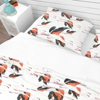 DesignArt 'Flamingo akvarel tropske' tropske pokrivače