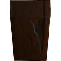 Ekena Millwork 4 H 8 d 48 W Hand Heuth Fau Wood Kamin Mantel Kit s Ashford Corbels, Premium Hickory