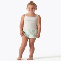 Moderni trenuci Gerber Toddler Girl breskve francuske Terry Shorts, 2-Pack, veličine 12m-5t