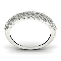 3 8CT TDW Diamond S sterling srebrni modni prsten