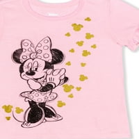 Minnie Mouse Baby Girls & Toddler Girls Majica i tajice kratki rukavi, set odjeće